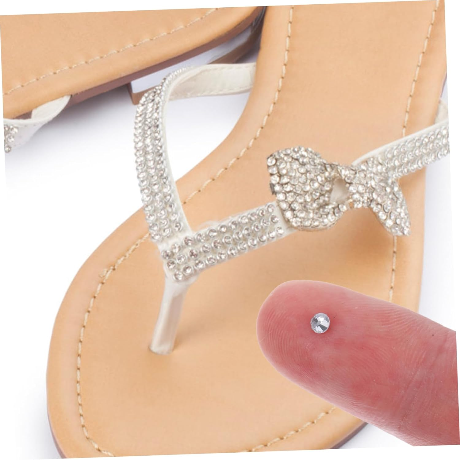 NOLITOY 2880Pcs Hot Melt Rhinestones for Crafts Flatback Glass Gems in Bulk for DIY Dress Embellishments and Crafting Projects - Assorted Color image number 3