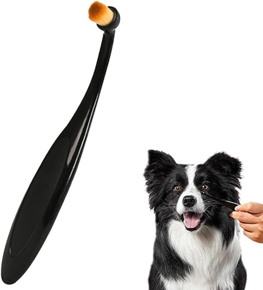 Tear Stain Remover Comb Dog Eye Grooming Comb Soft Bristles Dog Eye Cleaning Brush Pets Grooming Comb for Small Pet Cat Dogs Removing Crust Mucus image number 4