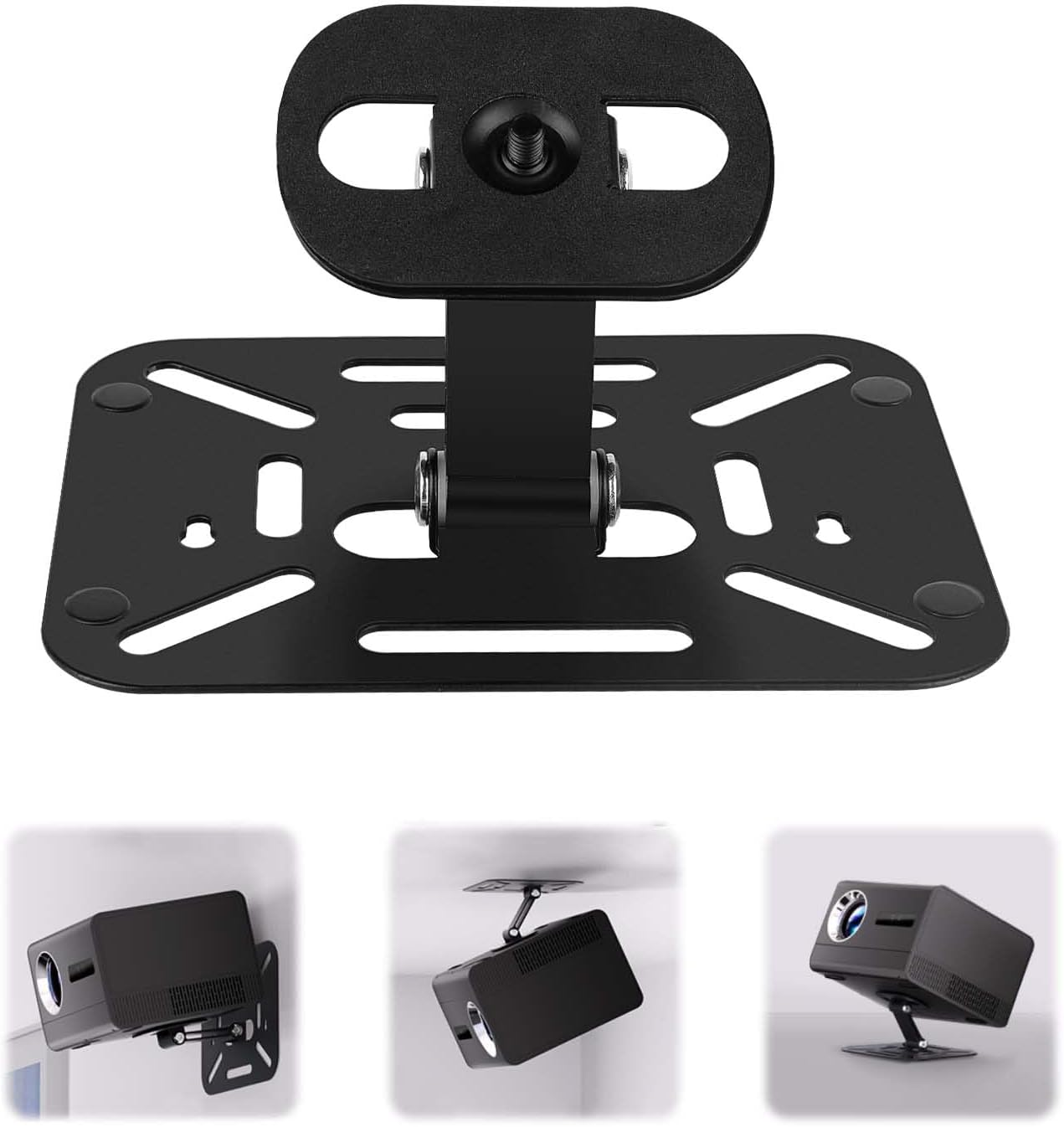 XIAOCHUAN Projector Stand, Stainless Steel Adjustable Projector Stand for Projectors with 1/4 Inch Screw Connection image number 2