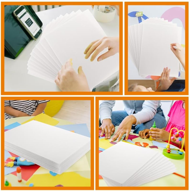 PLAFOPE 10Pcs DIY Eva Foams Boards - A4 Large Blank Thicken Foams Sheet Core Board Decorate Poster Crafts DIY Exhibition for Projects Model Craft Display - Yellow image number 5