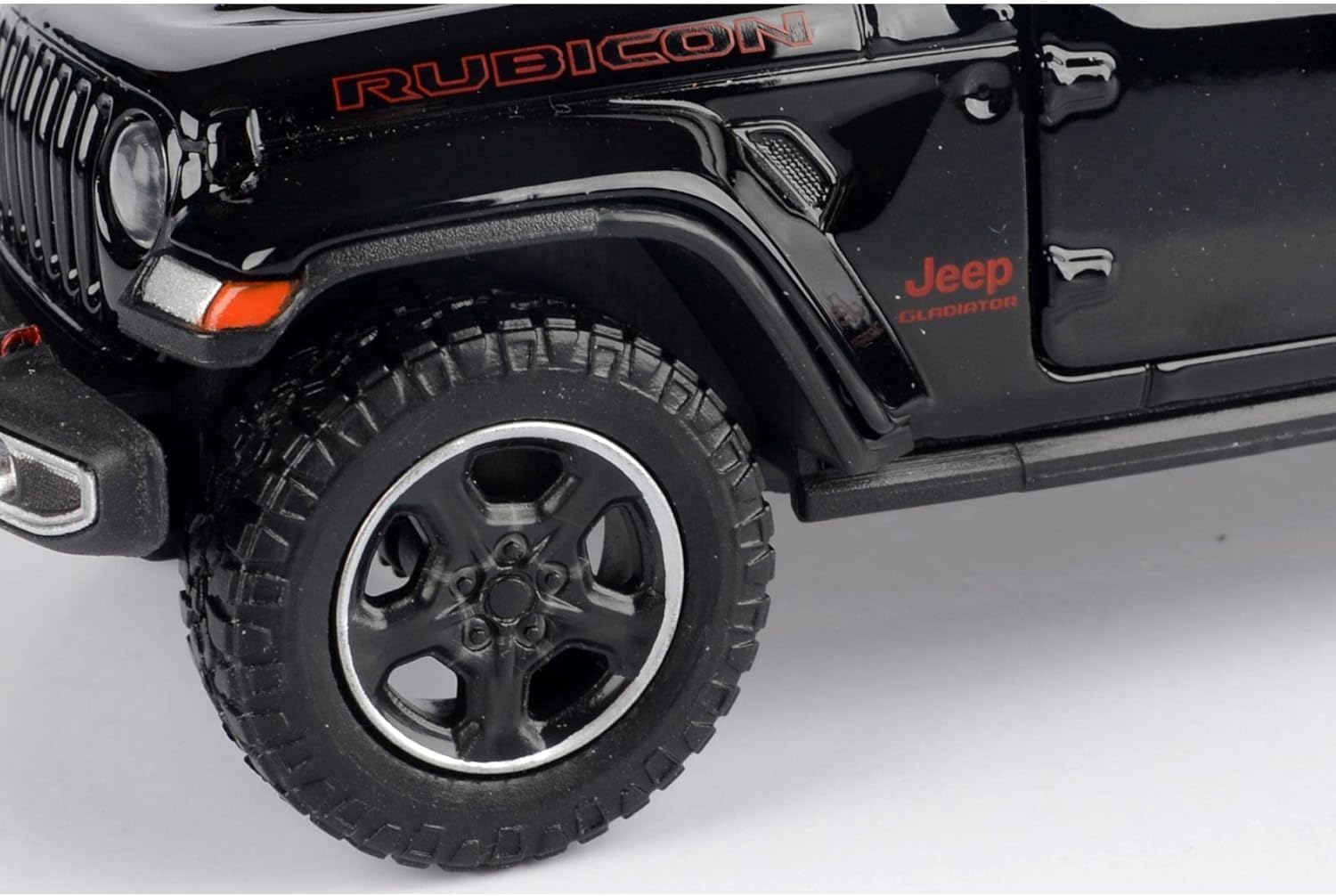 2021 Gladiator Rubicon (Closed Top) Pickup Truck Black 1/24-1/27 Diecast Model Car by Motormax 79368 image number 1