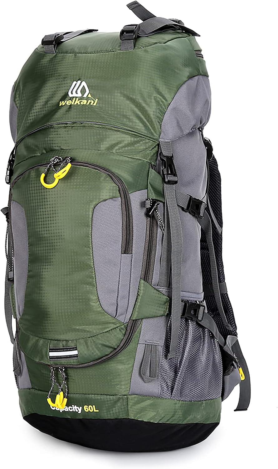 Mingzhe 60L Waterproof Hiking Backpack Camping Mountain Climbing Cycling Backpack Outdoor Sport Bag with Rain Cover