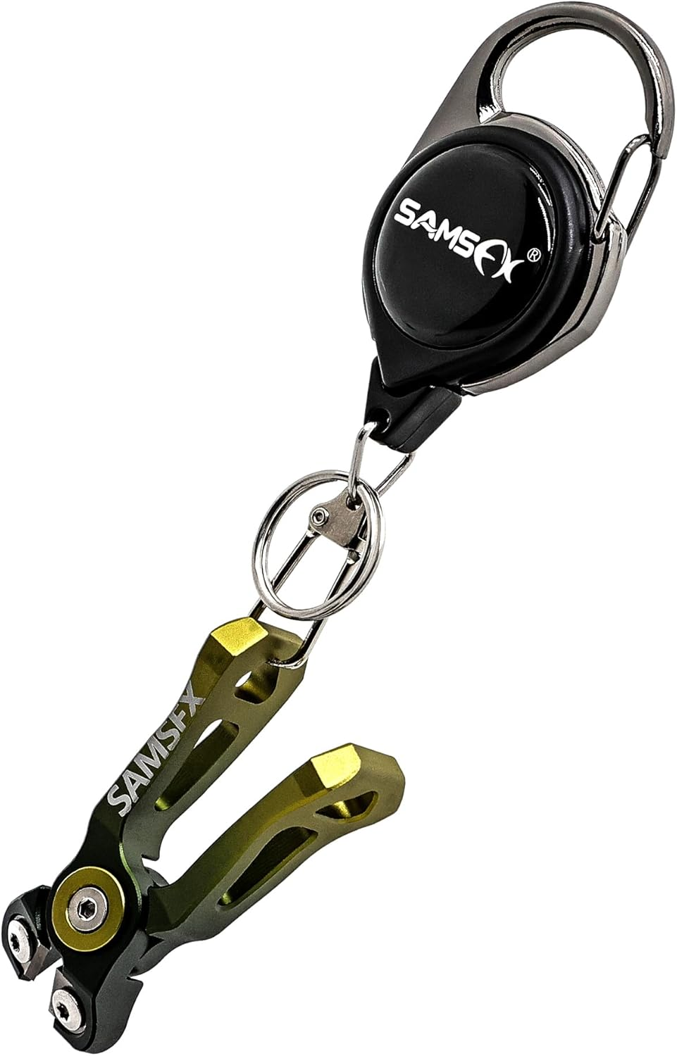 SAMSFX Mini Fishing Line Cutters with Retractors, Braid Scissors,Tungsten Line Cutter That Cut Braid, Mono and Fluoro Lines Clean and Smooth Fly Fishing Equipment image number 6