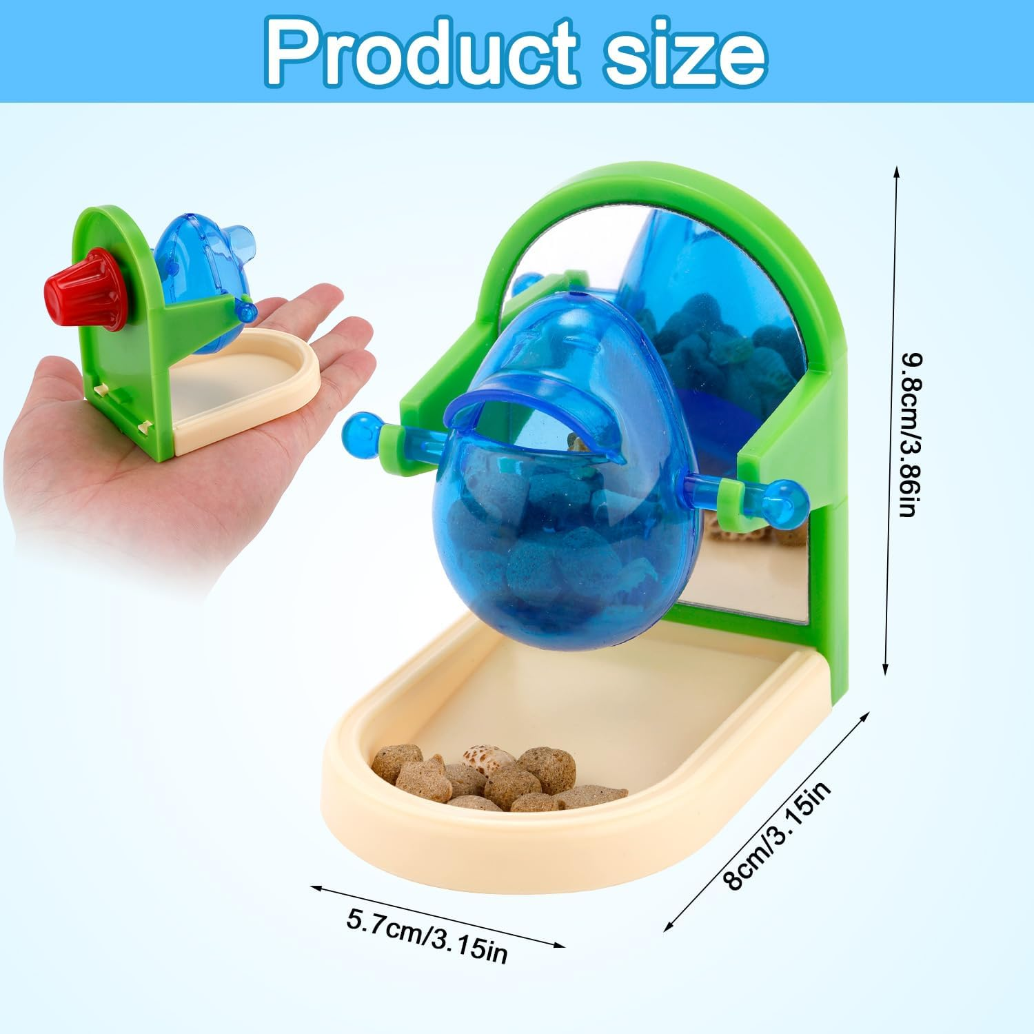 Rat Enrichment Toys, Rat Foraging Toys for Pet Rats Interactive Foraging Toys Intelligence Growth Rat Cage Puzzle Toy Treat Dispensing Slow Feeder for Rat Bird Parakeet Cockatiel Conure Rodent (Arch) image number 6