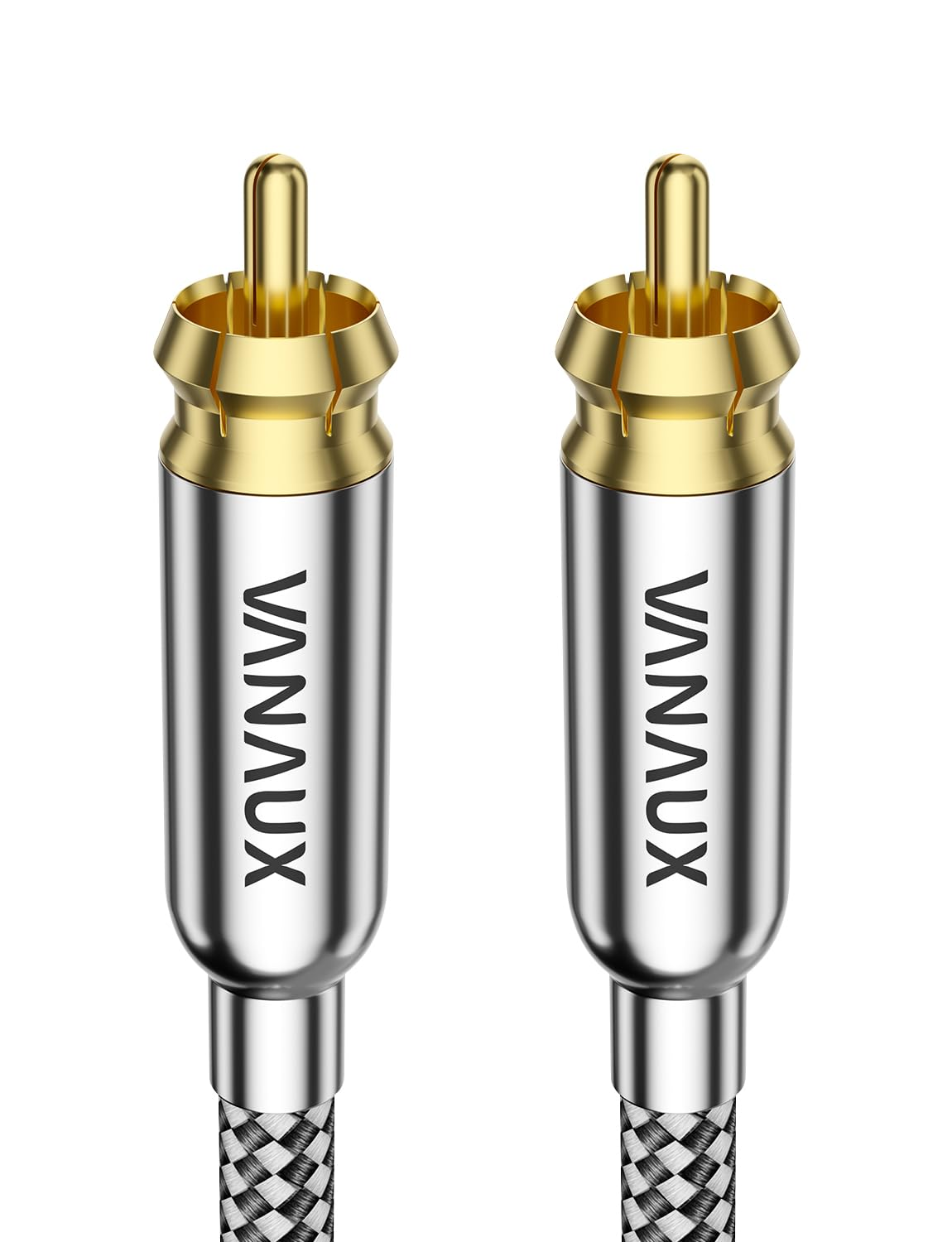 VANAUX Subwoofer Cable, Digital Coaxial Audio Cable [Dual Shielded, 24K Gold-Plated RCA to RCA] for Home Theater, HDTV, Car Stereo, Speakers, Hi-Fi Systems (3FT) image number 4