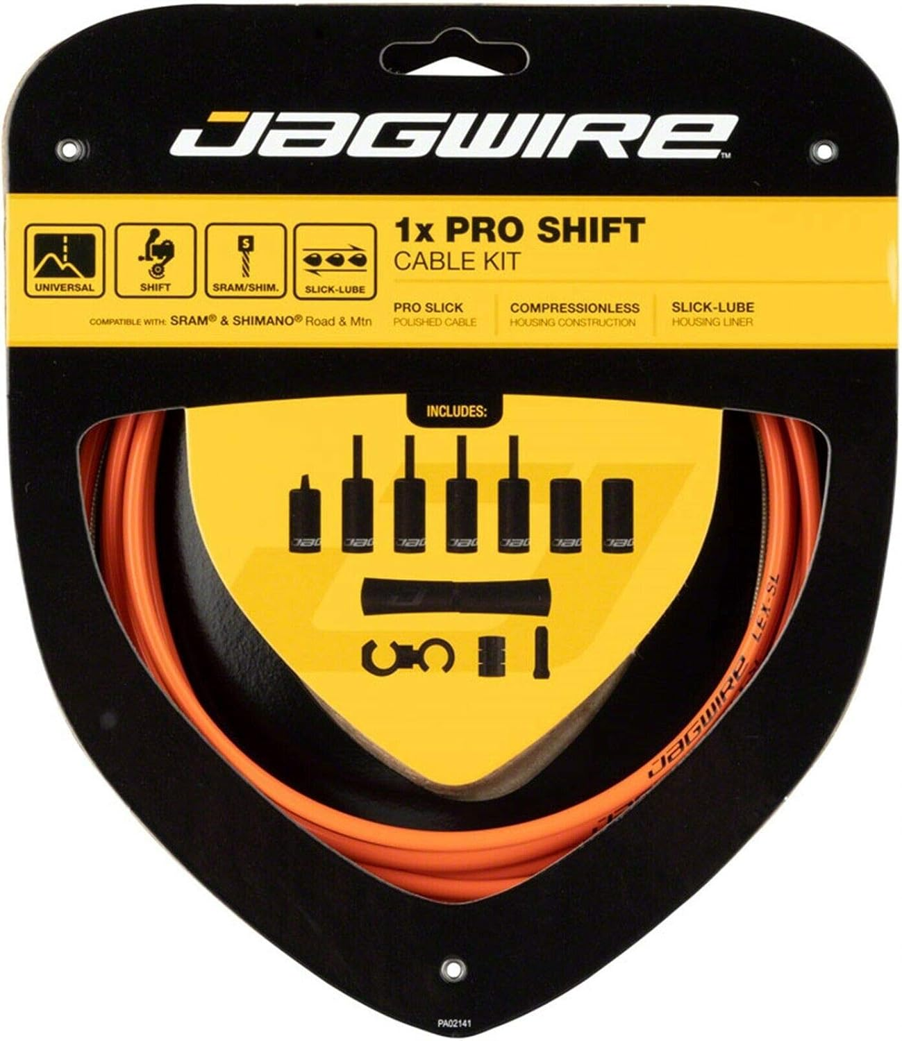 Jagwire 1X Pro Shift Kit Road/Mountain Sram/Shimano 4Mm (Black)