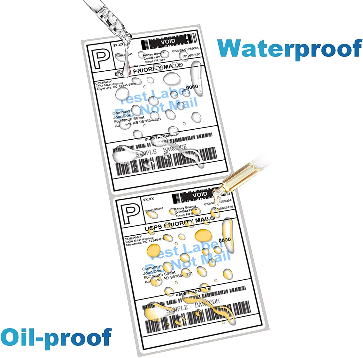 9527 Product Fanfold 4" X 6" Direct Thermal Labels White Perforated Shipping Labels,500 Labels per Stack,1 Stack image number 4