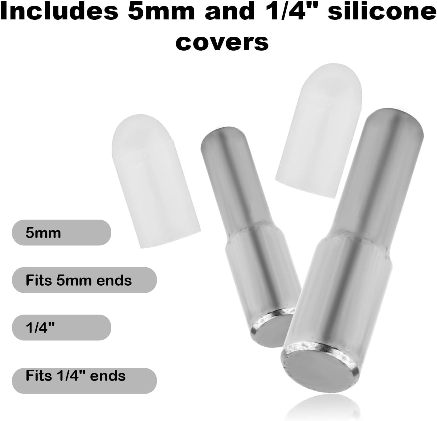 12Pcs Shelf Pegs, 1/4" 5Mm Stainless Steel Hardware Shelf Support Pins Kitchen Cabinet Shelves Holders with 24 Silicone Covers for Bookshelf Bookcase Cupboard Adjustable Wood Glass Shelving image number 5