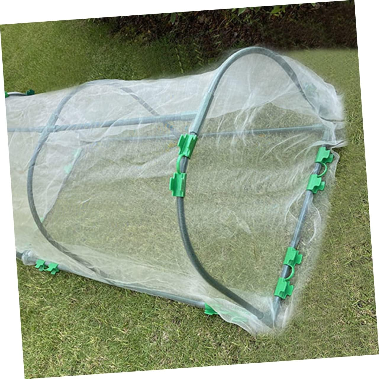 FONDOTIN 30Pcs Gardening Film Buckle Plastic Double Head Clips for Greenhouse Supplies Easy Fixing Plant Clips image number 3