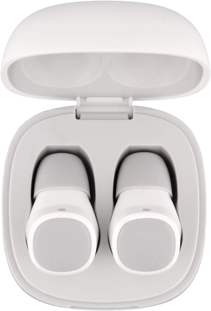 STREETZ TWS-002 Stereo Bluetooth Headphones, Wireless In-Ear Earbuds with Premium Sound Profile, Particularly Small and Lightweight, IPX6 Water Protection Class, Comfortable Hold, Bluetooth 5 (White)