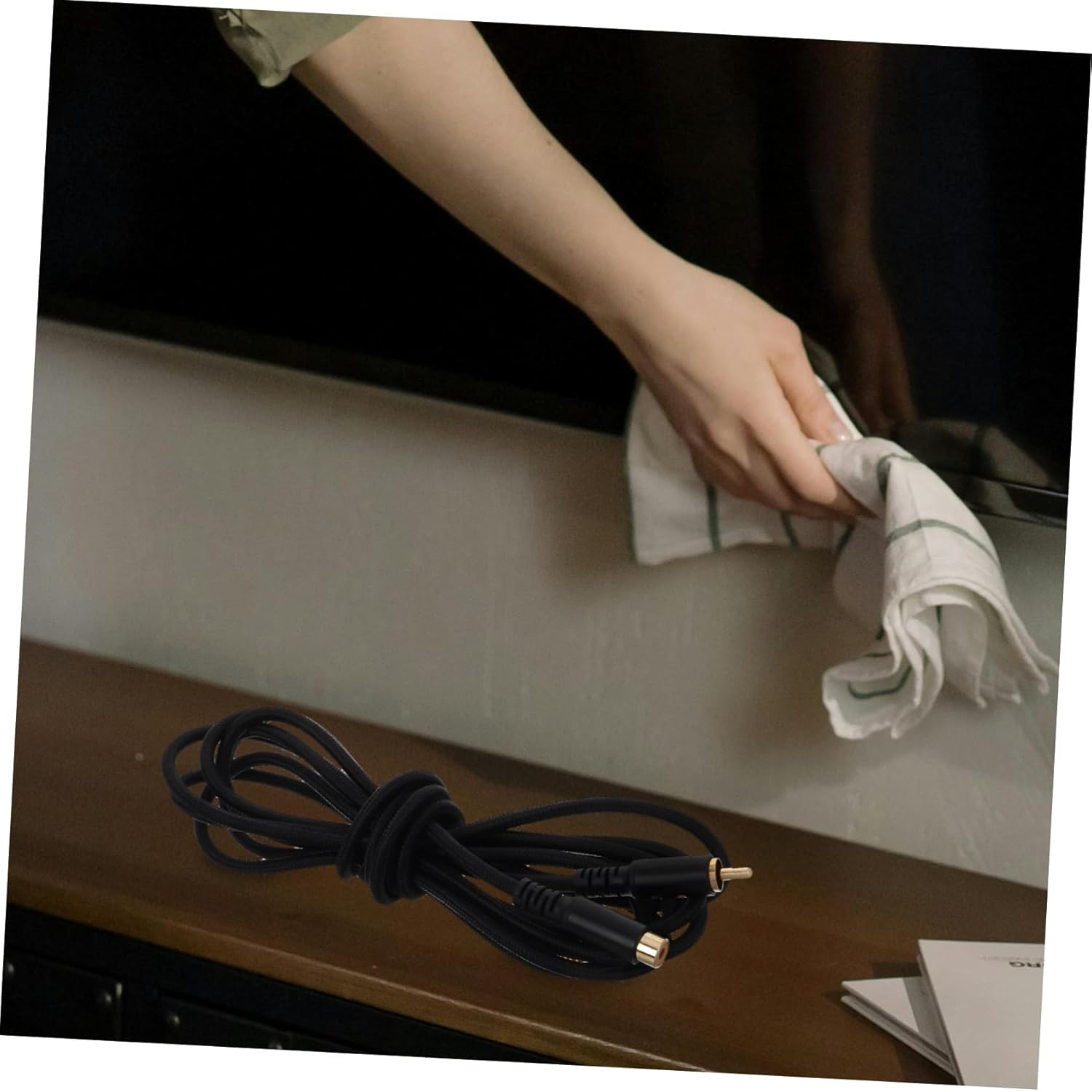 FONDOTIN Male to Female Stereo Audio Cable Connectors with Dual Shielding for Enhanced Signal Quality Extension Cord for Home Audio and Video Equipment image number 6