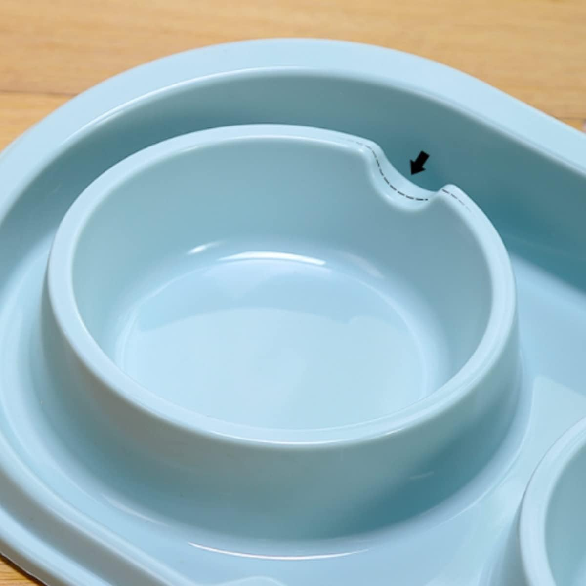 MXCELL Double Dog Cat Food Bowls, Stainless Steel Pet Bowls Dog Water Bowls with No-Spill and Non-Skid PP Station, Food Water Feeder for Cats and Small Dogs