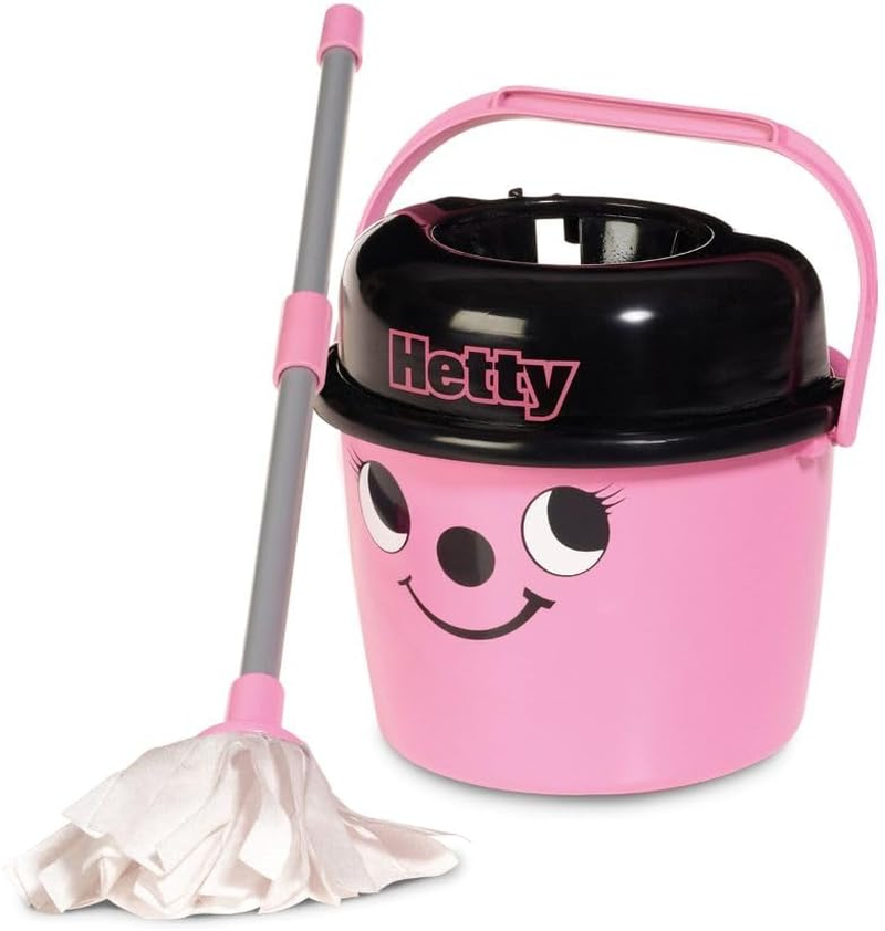 Casdon Little Helper Hetty Kids Mop and Bucket, Hetty/Grey/Black (657) image number 3