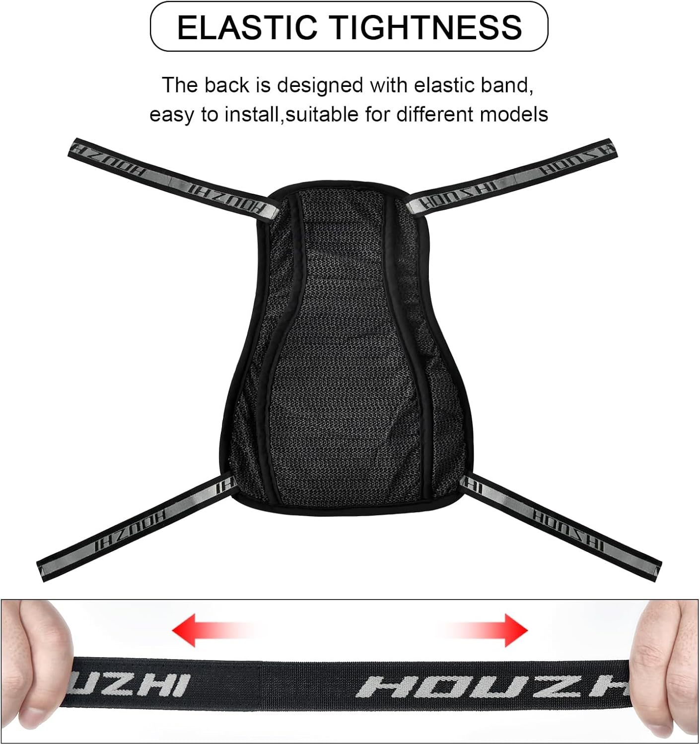 Safercctv Motorcycle Seat Cushion Air Cooling 3D Mesh Motorcycle Seat Pad,Butt Protector Pads,Motorcycle Cool Seat Cover,Breathable Motorcycle Seat Cover,Size S image number 5