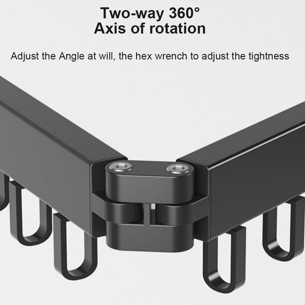 HHWRT Folding Clothes Dryings Rack Wall, Clothes Drying Racks, Retractable Clothe Drying Rack, Tri-Fold Retractable Rack for Indoor or Outdoor Use or Balcony, Laundry, Bathroom Use image number 1