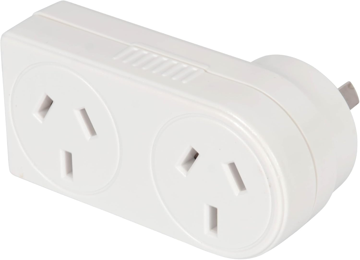 Maxem Power Left Hand Side 2 Socket Double Power Adapter image number 3