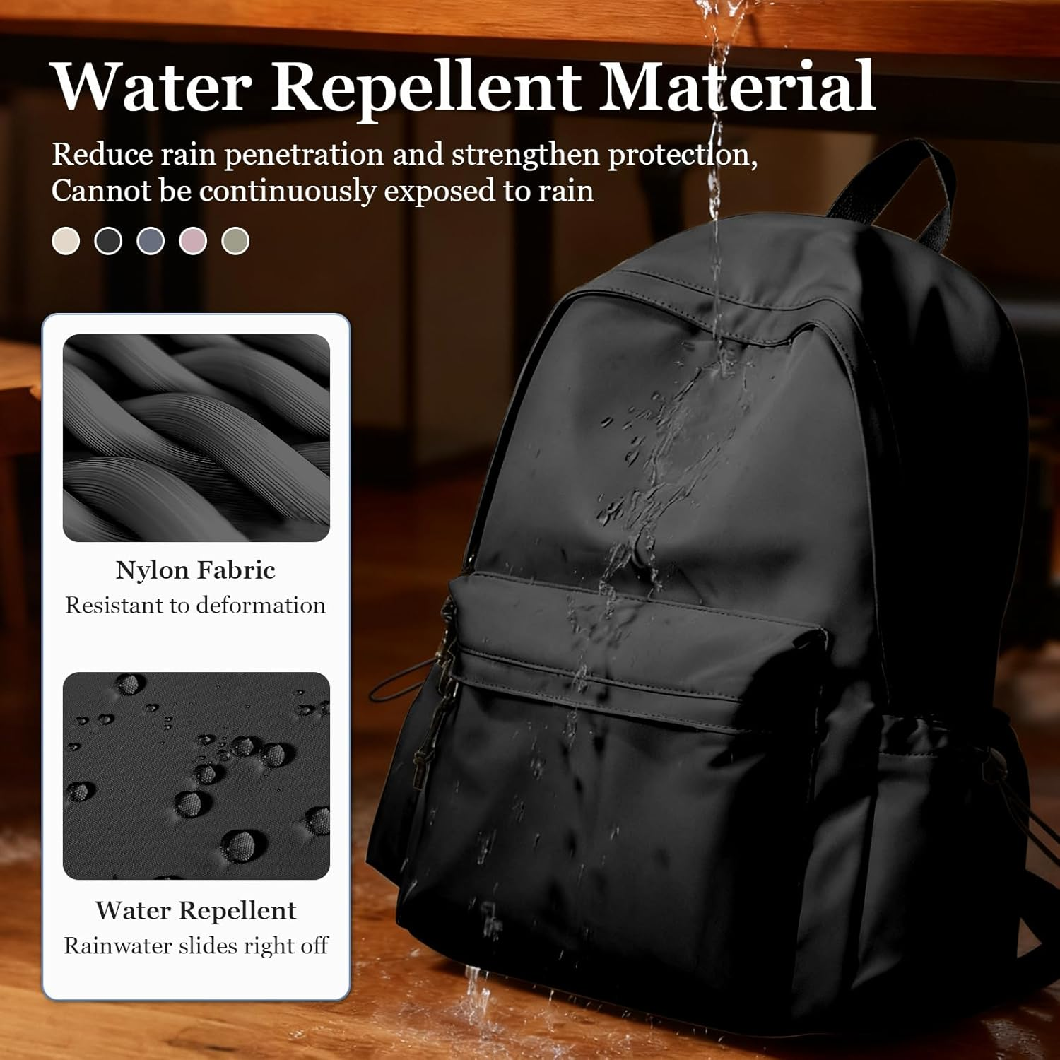 School Backpack for Girls Boy High School Middle Bookbag Lightweight Waterproof Small Backpack for Women