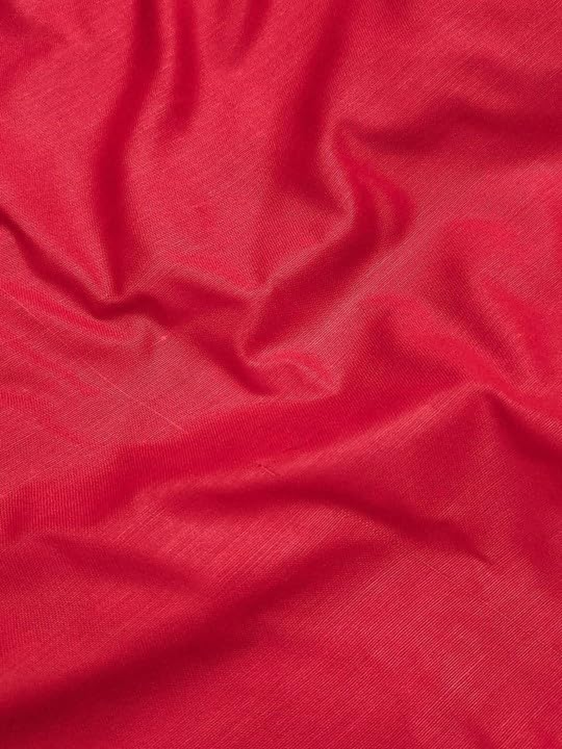 Sidhidata Women'S Poly Cotton Embroidery Work Unstitched Salwar Suit Dress Material with Bandhej/Bandhani Print Dupatta (Free Size) - D Red image number 6