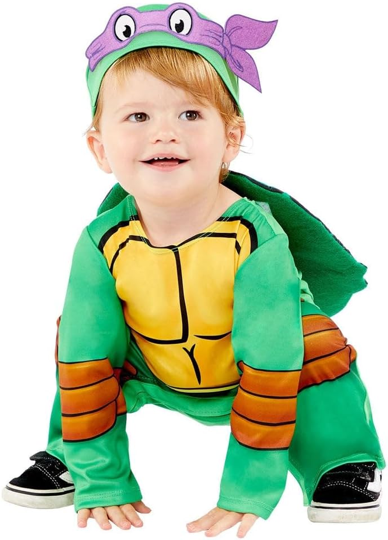 Amscan Mutant Ninja Turtles Teenage Costume for 6-12 Months Babies, Green/Yellow image number 1