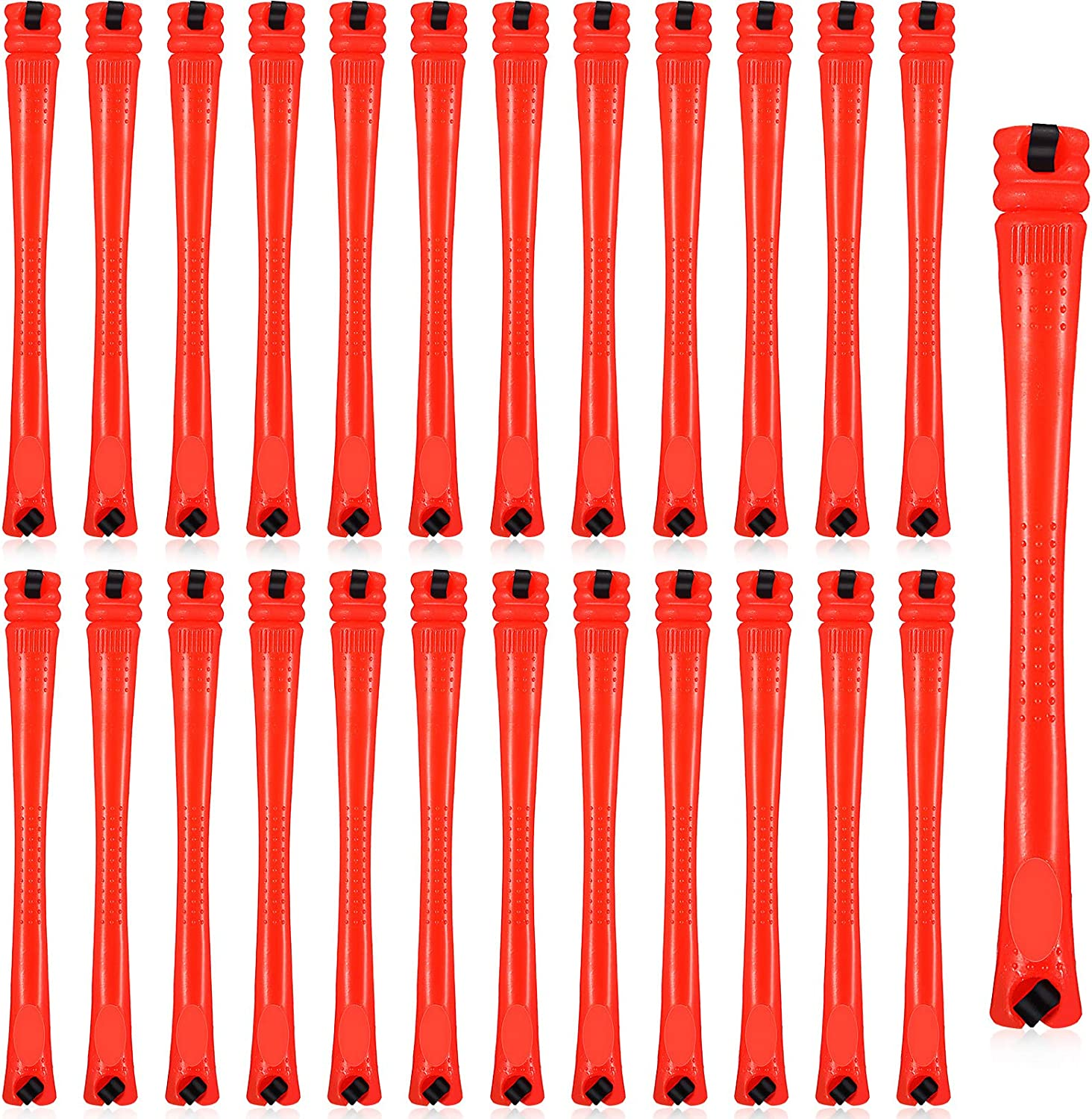 WILLBOND 60 Pcs Short Perm Rods Natural Hair Perm Rods with Elastic Rubber Band Non Slip Plastic Perming Cold Wave Kit for Women Hairdressing Styling Tool(0.75 Inch,Purple)