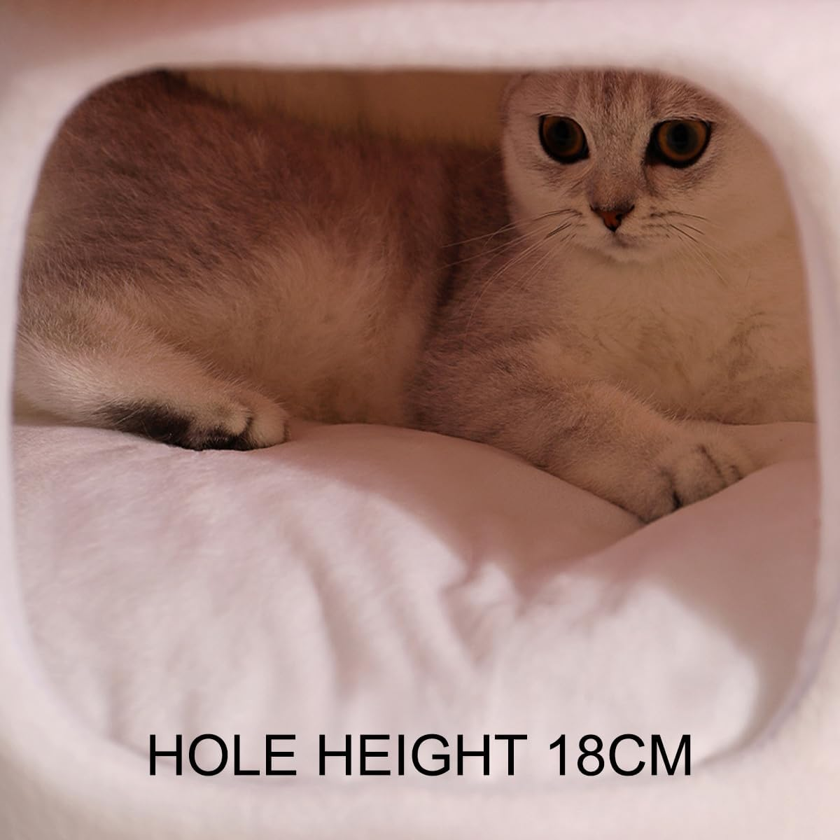 AIMALL 1Pc Mushroom Cat Kennel - Winter Warm Sleeping Pet House with Soft Inner Padding, 19.7X18.5In, Four Seasons Universal Cat Nest for Small Pets