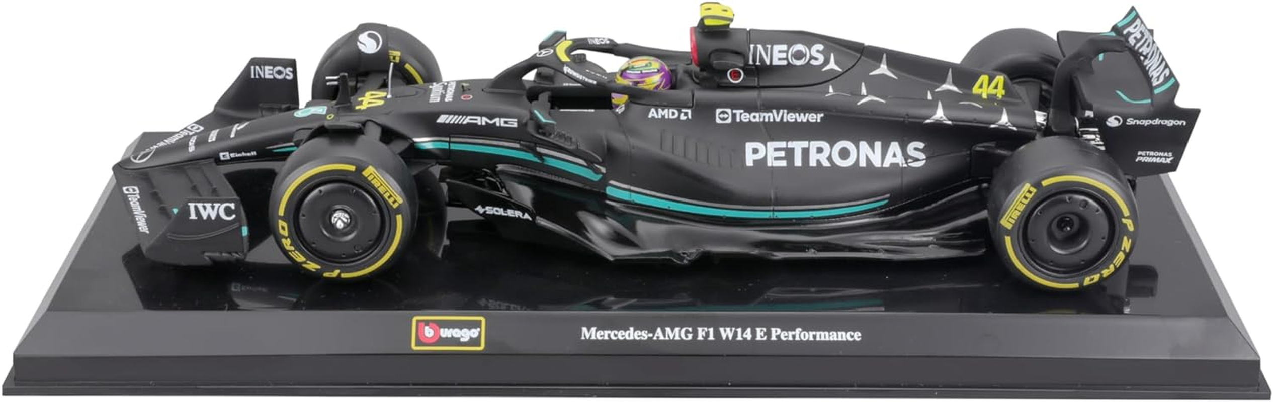 Bburago 1:24 Race Mercedes W14 (2023) W/Driver image number 6