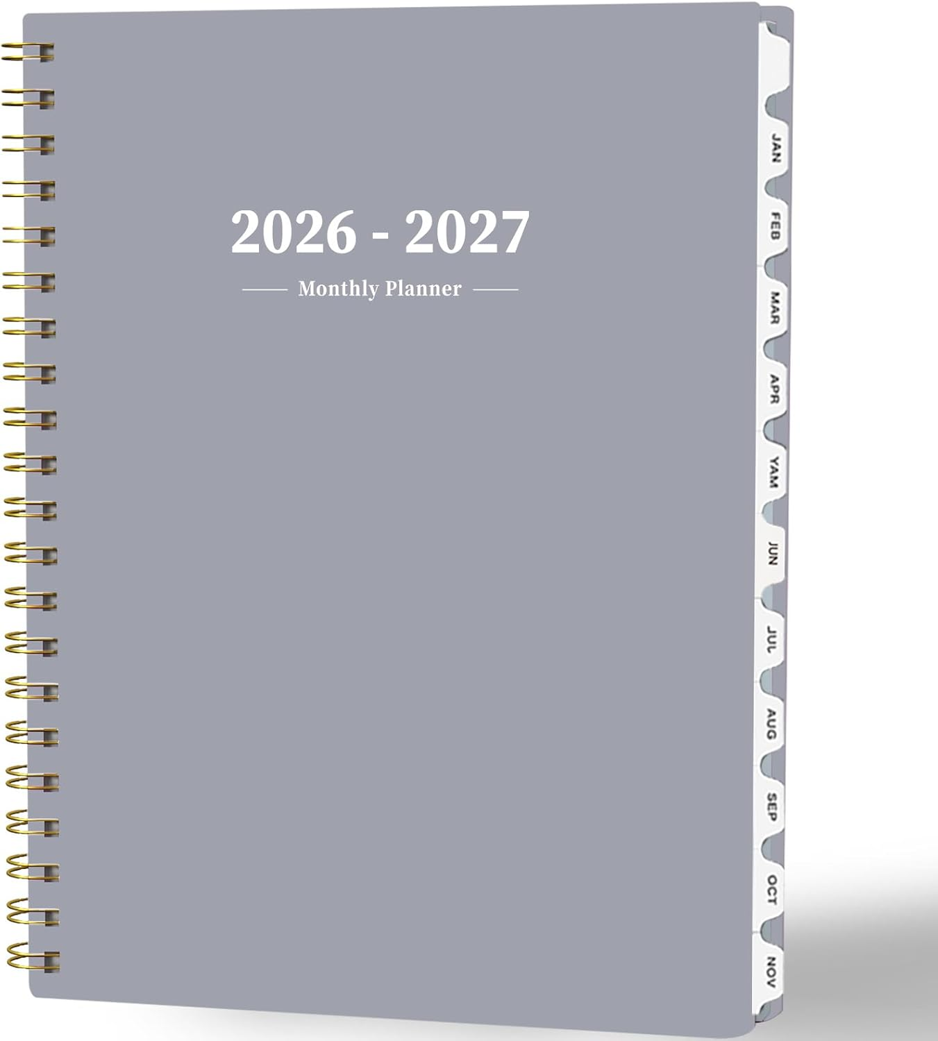 Ymumuda 2025-2026 Monthly Planner - 2 Year Monthly Planner, JAN.2025 to DEC.2026, 8.5" X 11", Large Planner with Spiral Bound, Perfect for School & Office Schedule, Orange
