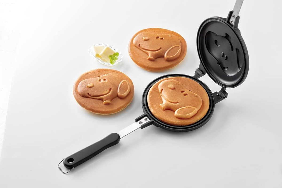 Skater ALHOC1-A Parent-Child Fun Hot Cake Maker - Aluminum Snoopy Easy Care image number 4