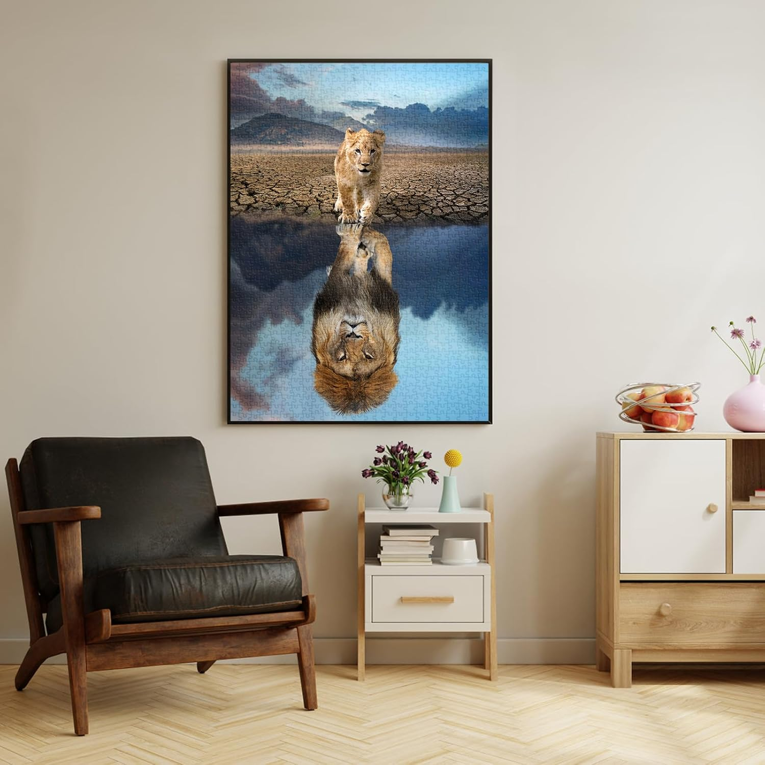 HUADADA Jigsaw Puzzles for Adults 1000 Pieces, Puzzles for Adults 1000 Piece, Challenging Game Toys, Impossible Puzzle, Family Decoration Puzzle - Magic Reflection image number 4