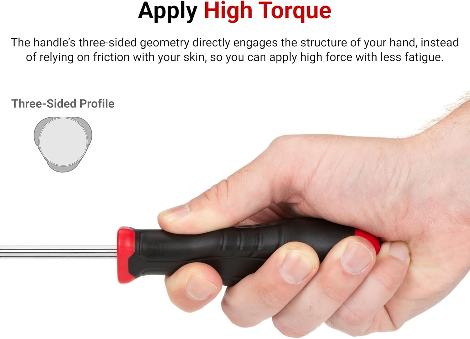 TEKTON High-Torque Screwdriver Set, 6-Piece (#1-#3, 3/16-5/16 In.) | DRV43012 | Made in USA image number 3