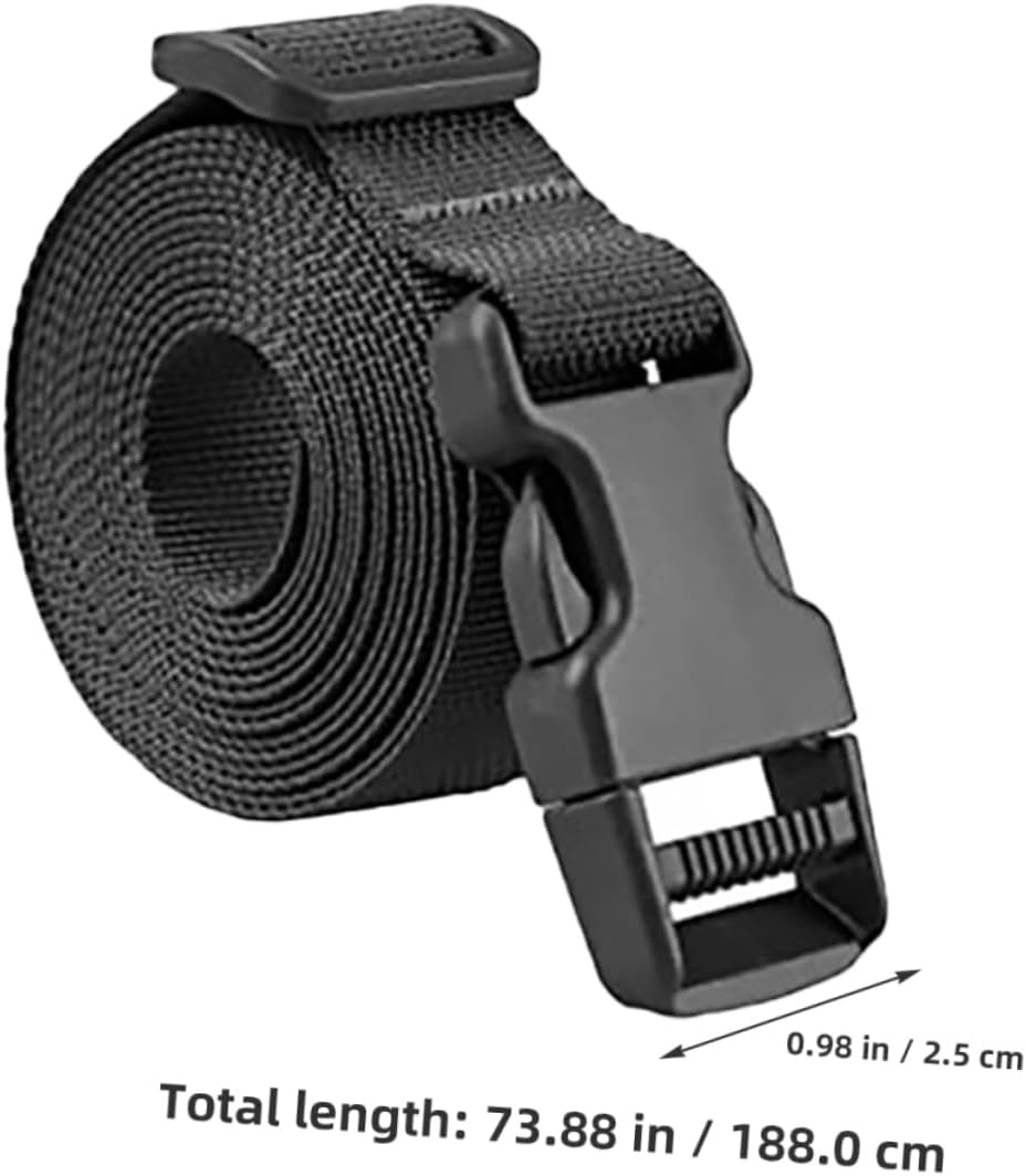 OSALADI 6Pcs Adjustable Suitcase Straps Heavy Duty Buckle Belts for Outdoor Luggage Lashing Reliable Webbing Straps Quick-Release Buckles for Travel Packing image number 5