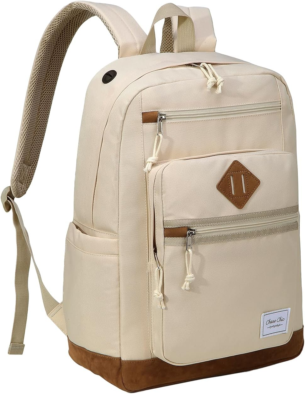 Chase Chic Backpack for Men Women, Causal Travel School Bag 15.6 Inch Lightweight Laptop Backpacks for Teenage Girls Boys