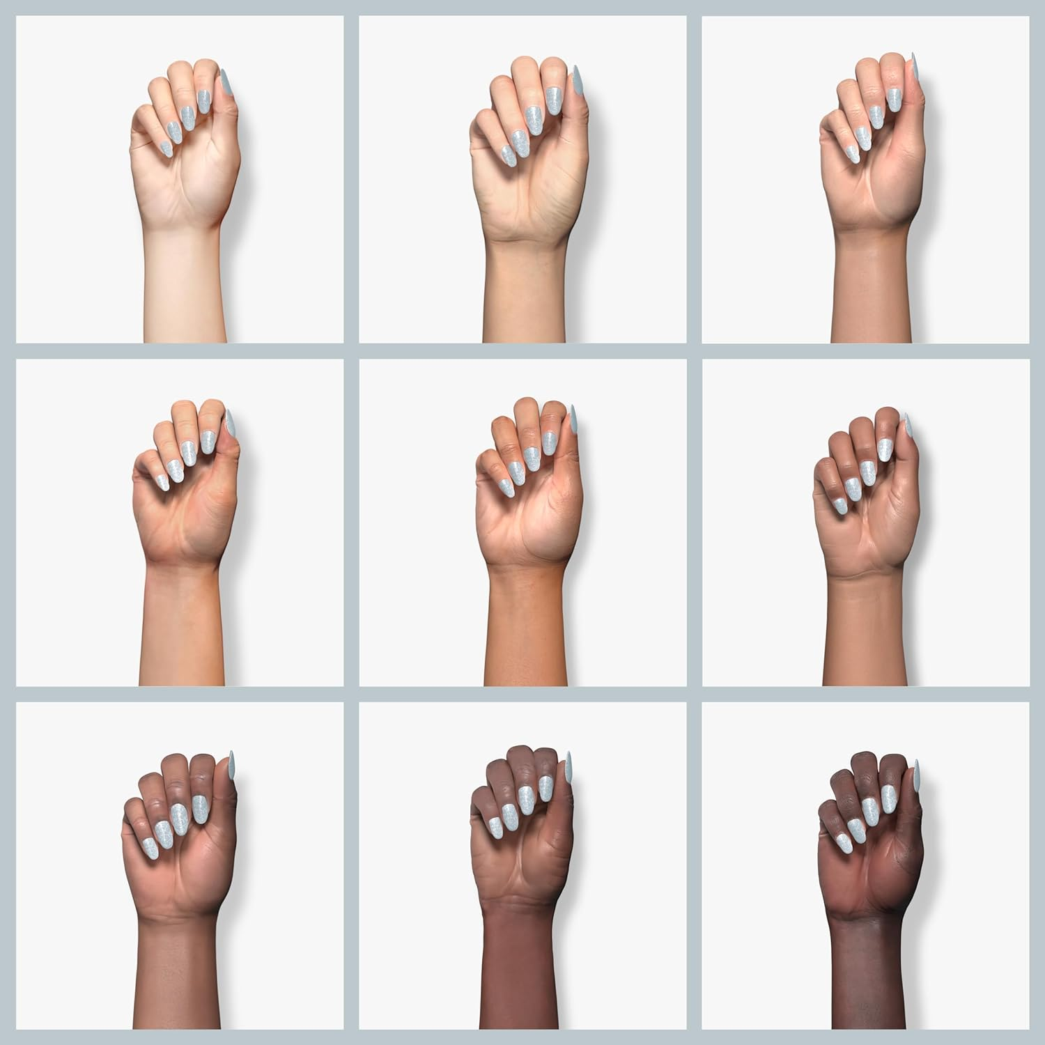 AIMEILI Soak off UV LED Gel Nail Polish - Silver Glitter Explosion (023) 10Ml image number 5