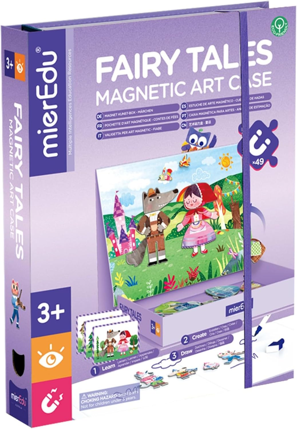 Mier Edu Magnetic Dress up Fairy Tales Preten Play Board Game Travel Toys Gifts for Girls Boys Age 3+ image number 5