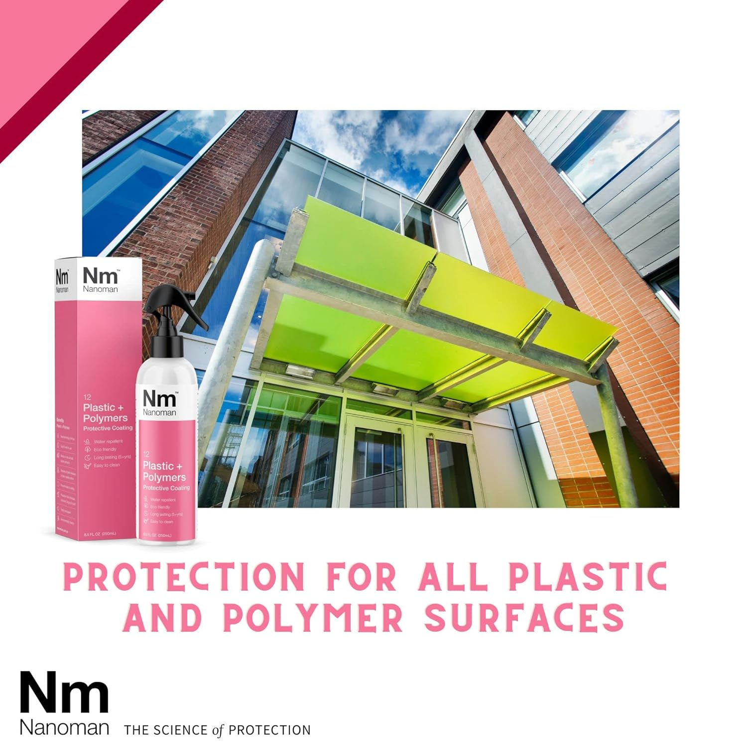 Protection for Plastic and Polymers, Prevents Build up of Dirt, Reduces the Need for Cleaning Chemicals, Long Lasting Protection 250Ml image number 2