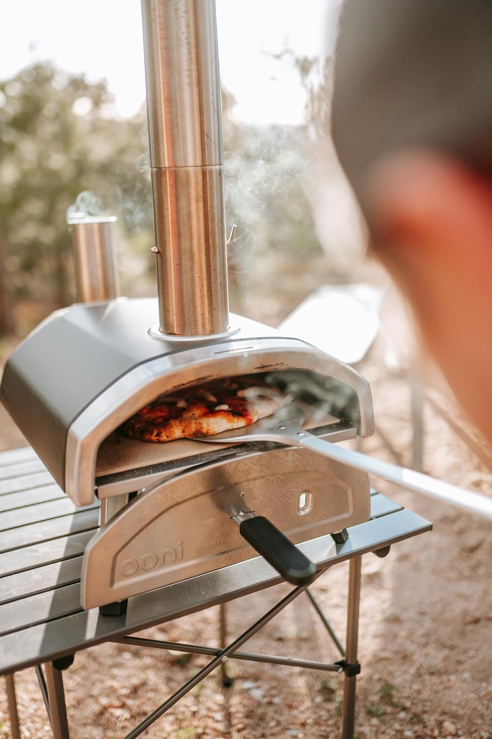 Ooni Pizza Turning Peel &ndash; Long Handle Lightweight Metal Pizza Peel for Making Homemade Pizza &ndash; Ooni Outdoor Pizza Oven Accessories image number 3