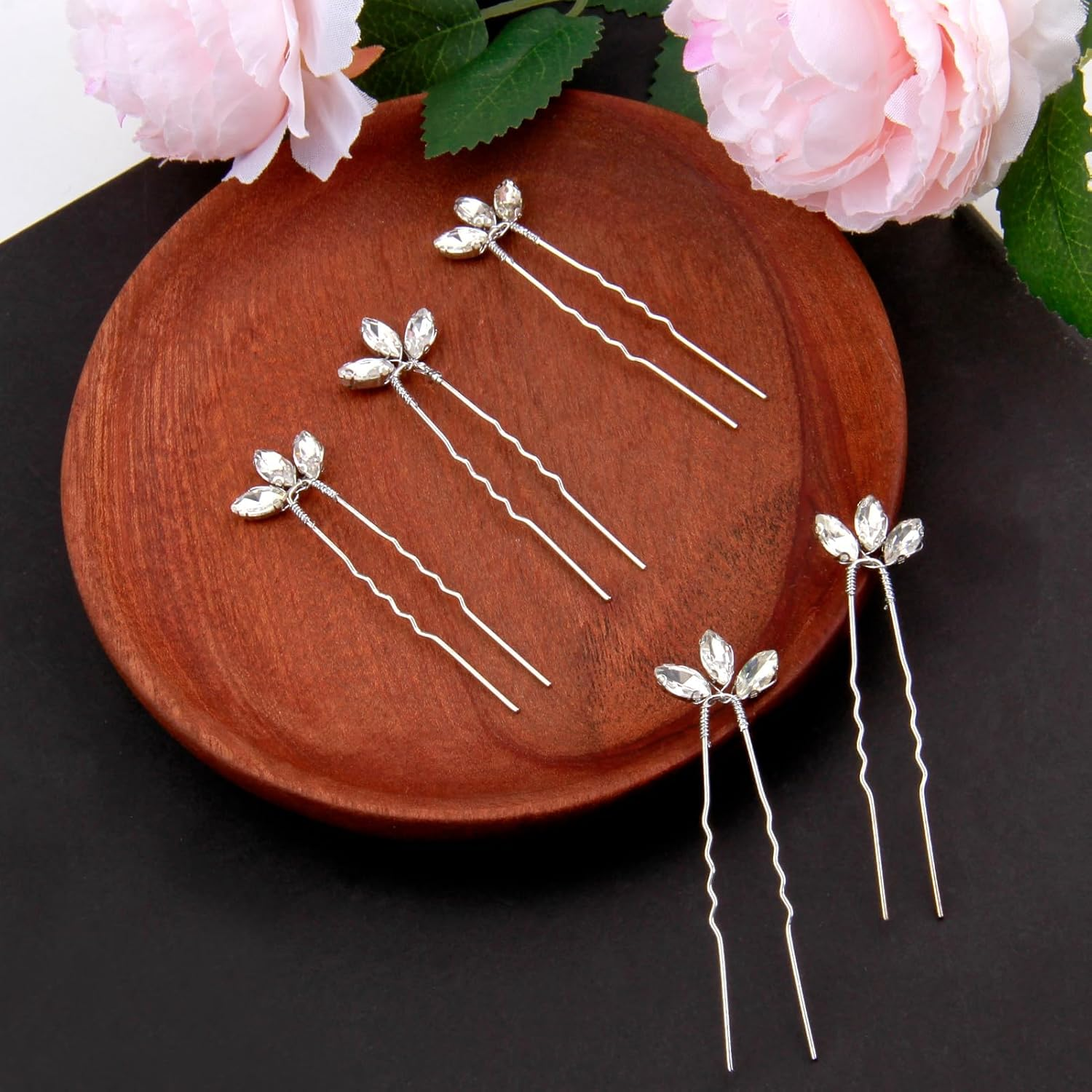 Forcine Capelli Cristallo Confezione Forcine Da- Sposa Eleganti in Oro Con Cristalli E Rhinestone, Accessori Capelli Luminosi per Donne E Ragazze, Ideali per Matrimoni E Occasioni Speciali, 5 Pieces