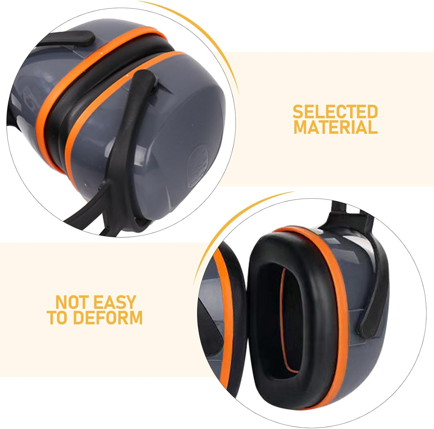 CANIGHT Ear Protection Earmuff Lightweight Hearing Protection Headphones for Drum Practice Construction and Loud Environments Durable Design for Comfort and Noise Reduction image number 6