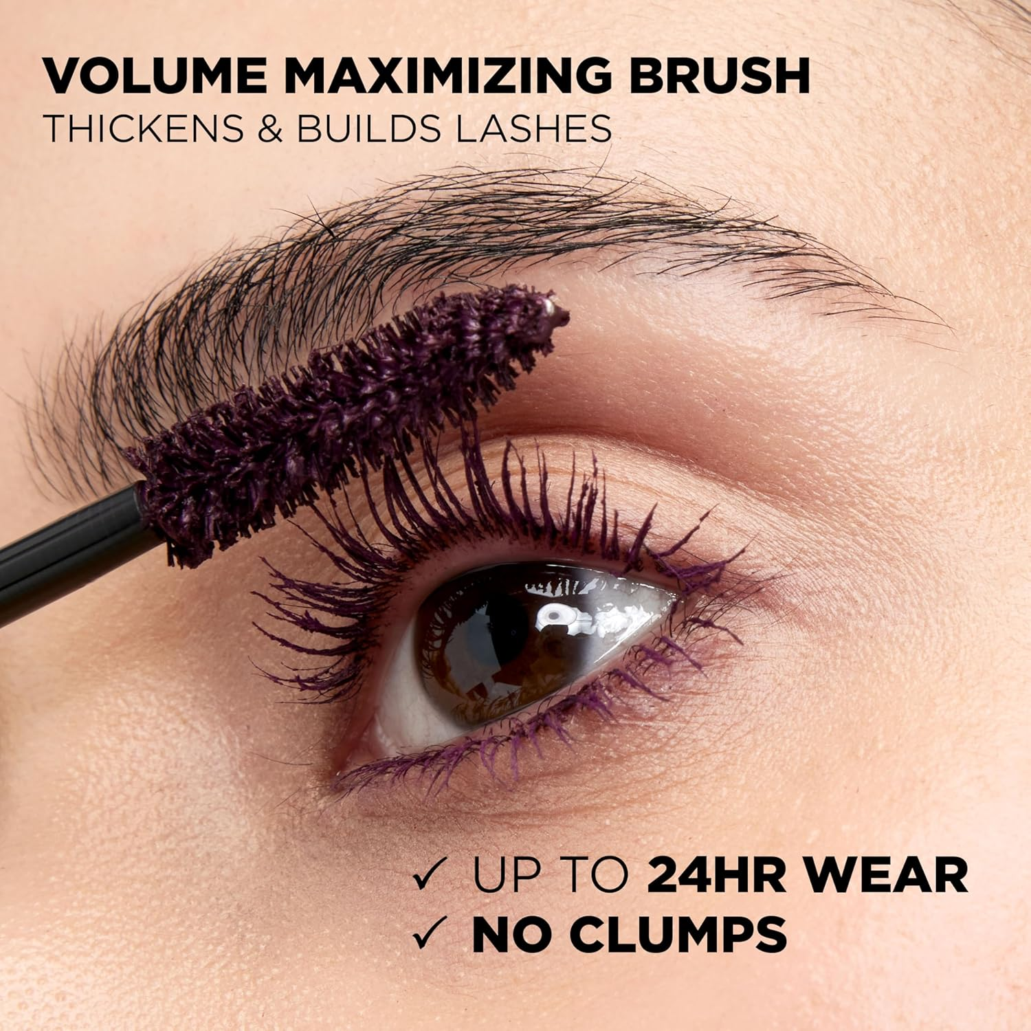 L'Oreal Paris L&rsquo;Oreal Paris Original Voluminous Mascara, Building Mascara Volume and Length Formula, Washable, Deep Violet, 0.26 Fl Oz., 1 Count image number 4