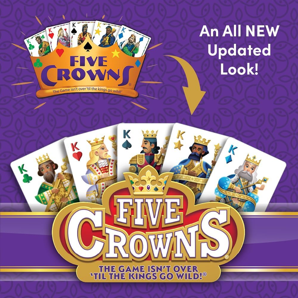 SET Enterprises Five Crowns Card Game, Purple (4001) image number 4