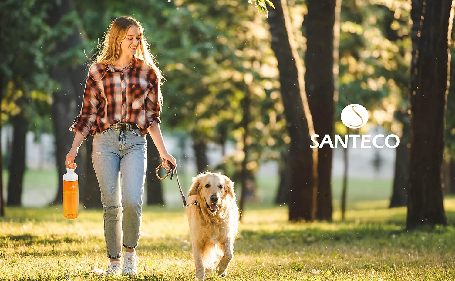 SANTECO 32Oz/24Oz Sport Water Bottles Reusable Tritan Drink Wide Mouth Leakproof Gym Motivational Lightweight BPA Free with Handle Daily Fitness Gym Running Hiking image number 2