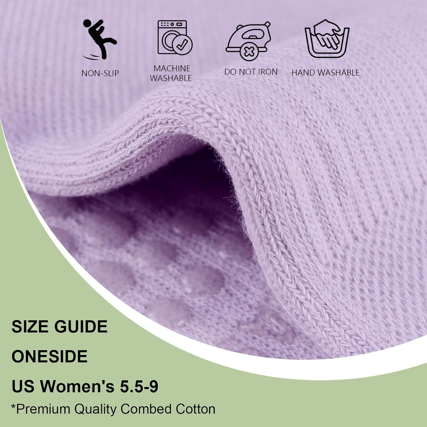 3 Pairs Cushioned Sole Pilates Socks with Grips for Women - Non-Slip Yoga and Ballet Barefoot Workout Grippy Socks - Anti-Skid Athletic Footwear - Black/White/Light Grey image number 3