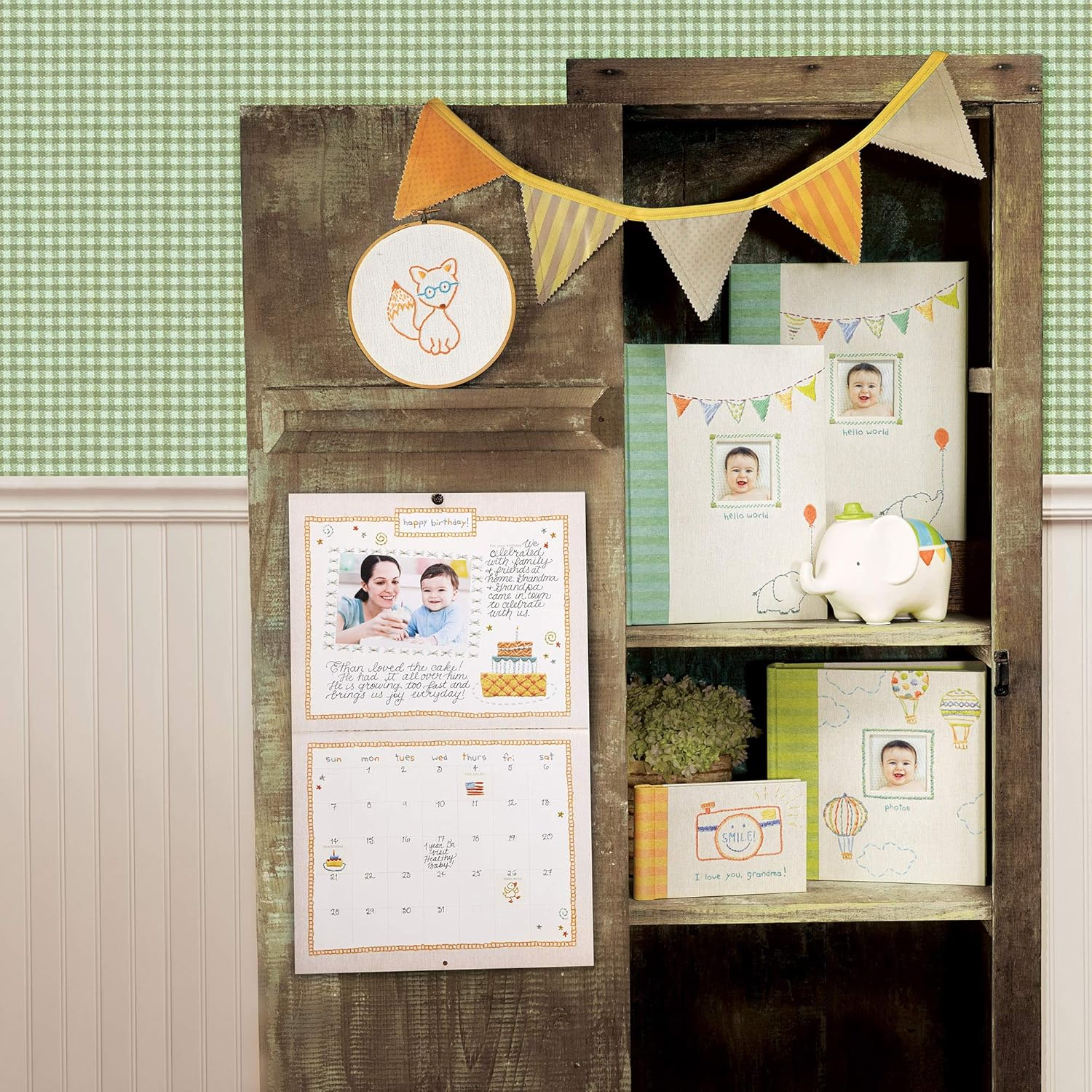 C.R. Gibson First 5 Years Memory Book, Record Memories and Milestones on 64 Beautifully Illustrated Pages - Made with Love image number 2