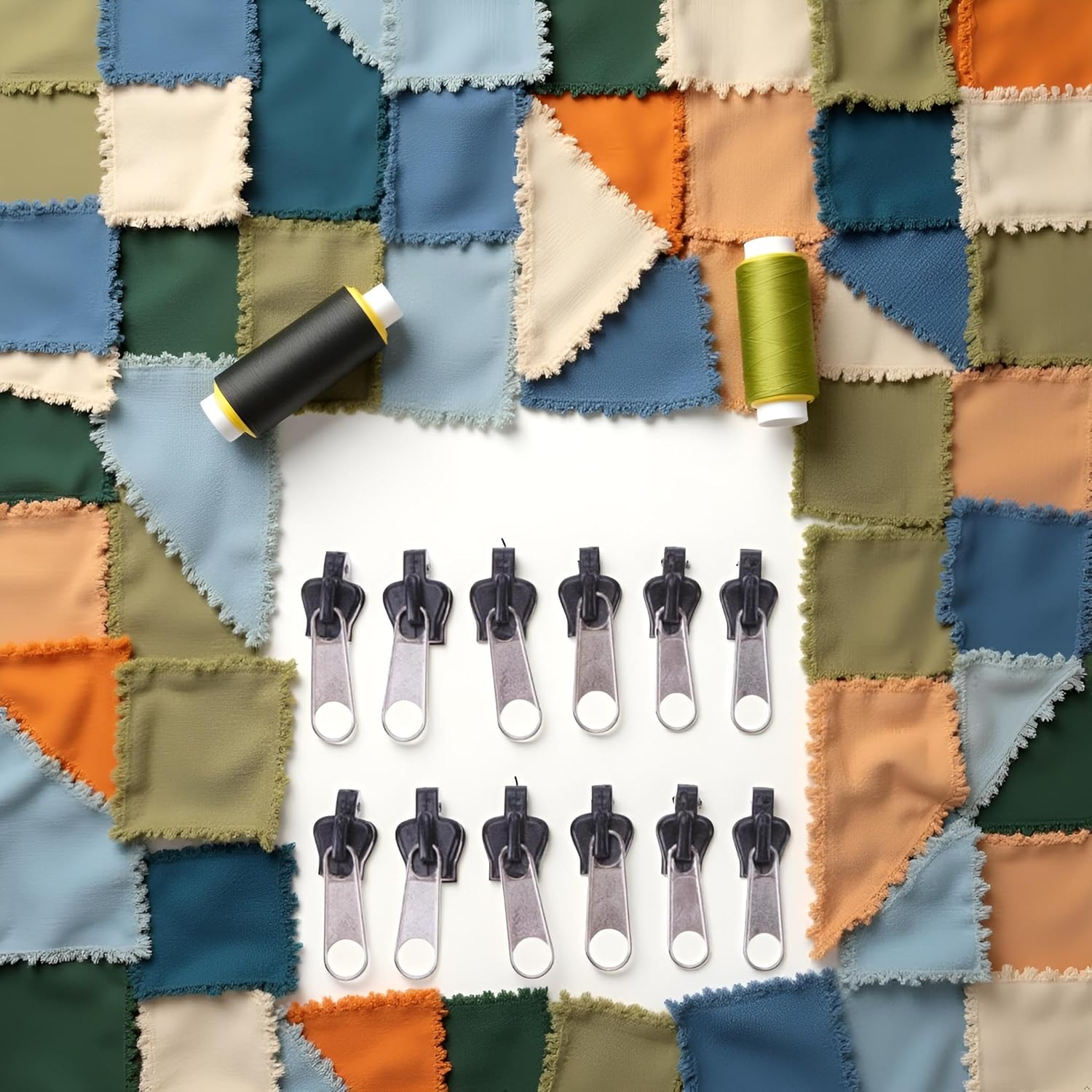 12Pcs Black Universal Instant Zipper Repair Kit Replacement Zip Slider Teeth Zippers Design Arts Zipper Pulls,Crafts and Sewing Zipper Replacement,Fasteners,Zipper Repair Kit,Zipper Replacement Kit