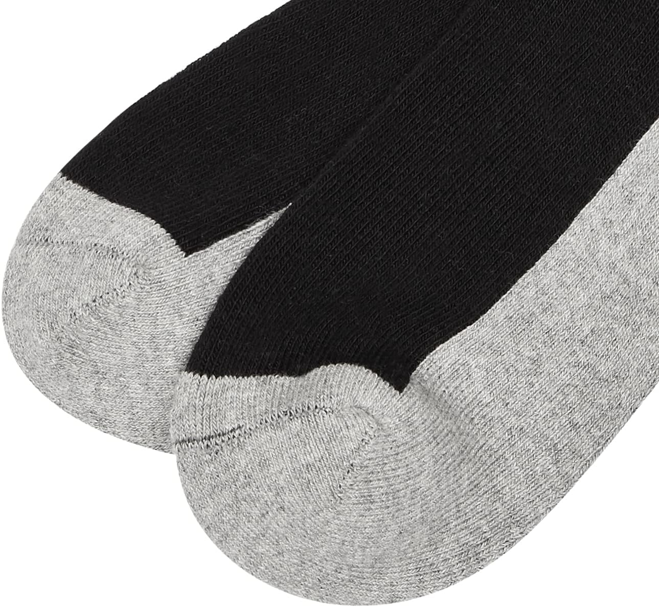 Jefferies Socks Little Boys' Seamless Sport Quarter Half Cushion Socks (Pack of 6), Black/Grey image number 1
