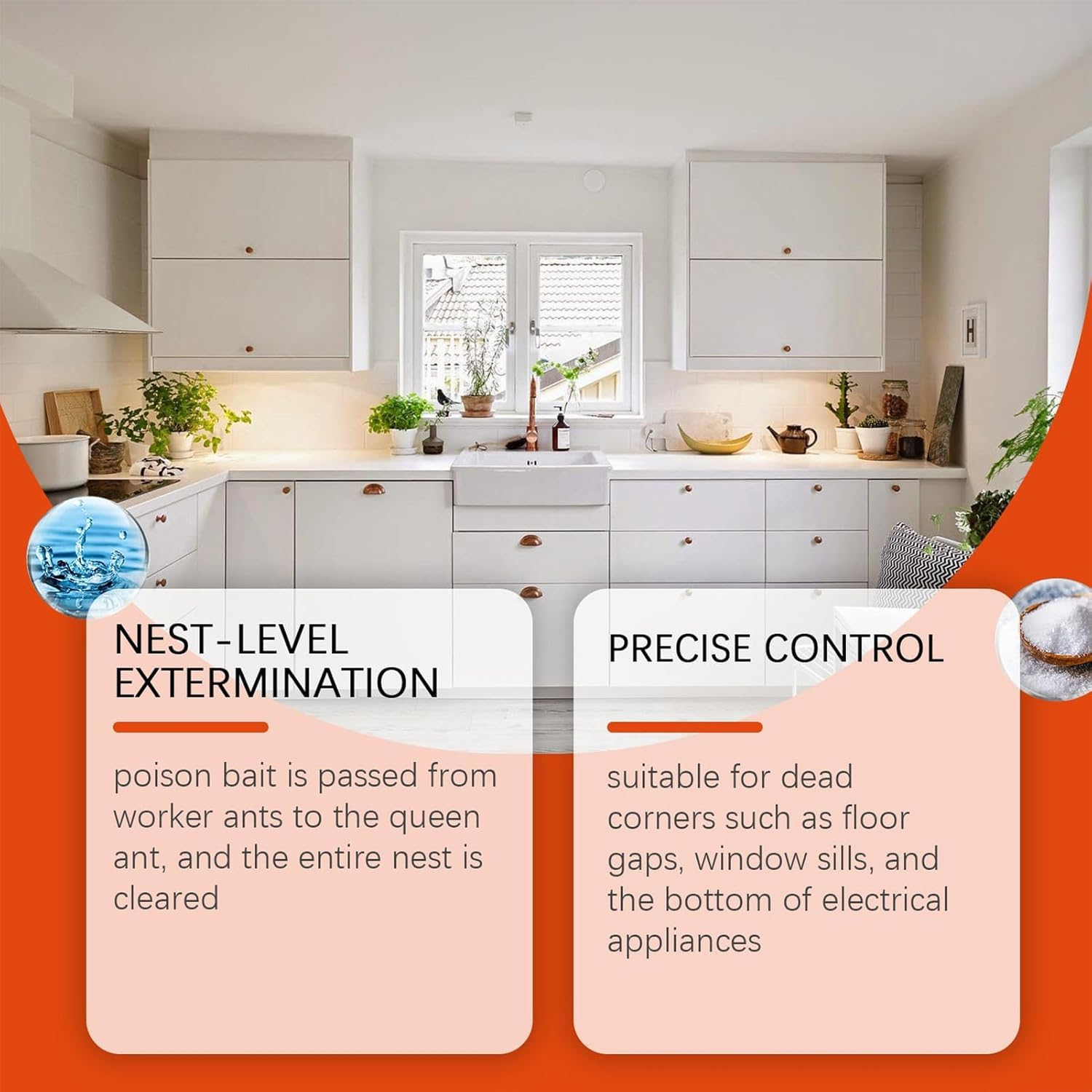 Ant Killer Bait Stations Lawn Plant Care, Liquid Bait to Eliminate Ants - Bait System, Effective Indoor Ant Control (4 Tablets) image number 4