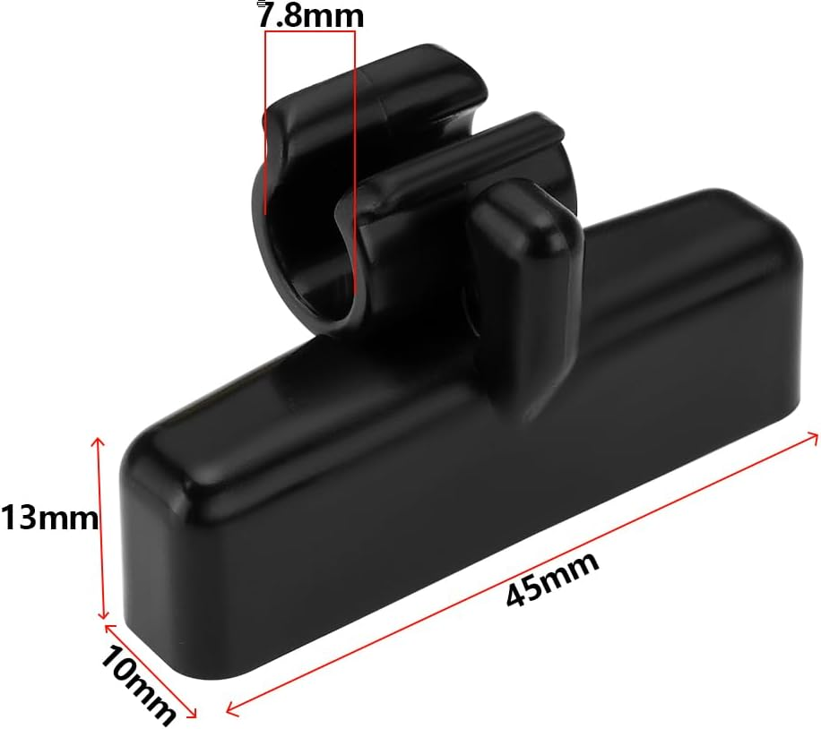 Emagtech Soft Top Canvas Clip of Rear Window 78554-60A00 78555-60A00 Compatible with Suzuki Compatible with Vitara Compatible with Geo Tracker Compatible with Escudo image number 1