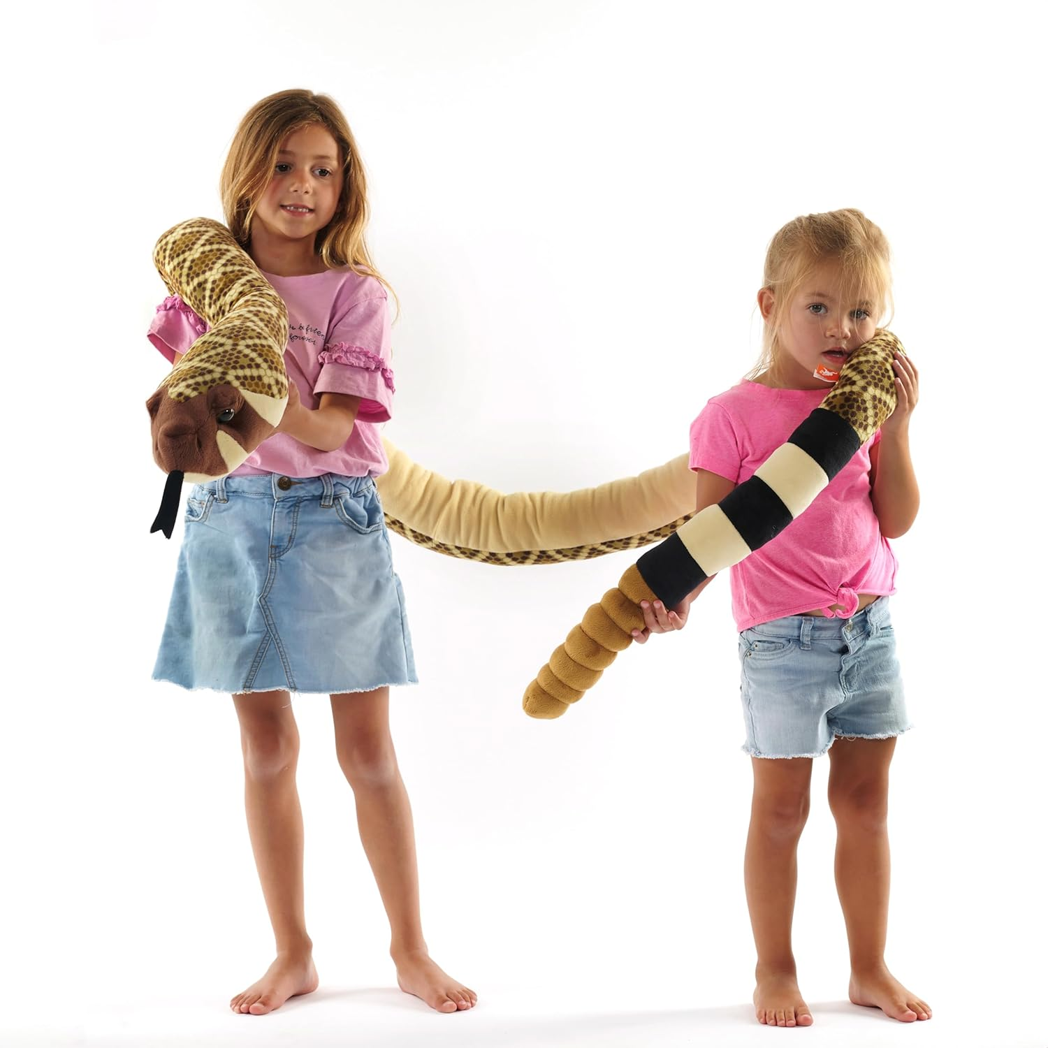 Wild Republic Snakes, Super Jumbo Western Diamondback Snake Plush, Giant Stuffed Animal, Plush Toy, Gifts for Kids, 113 Inches image number 1