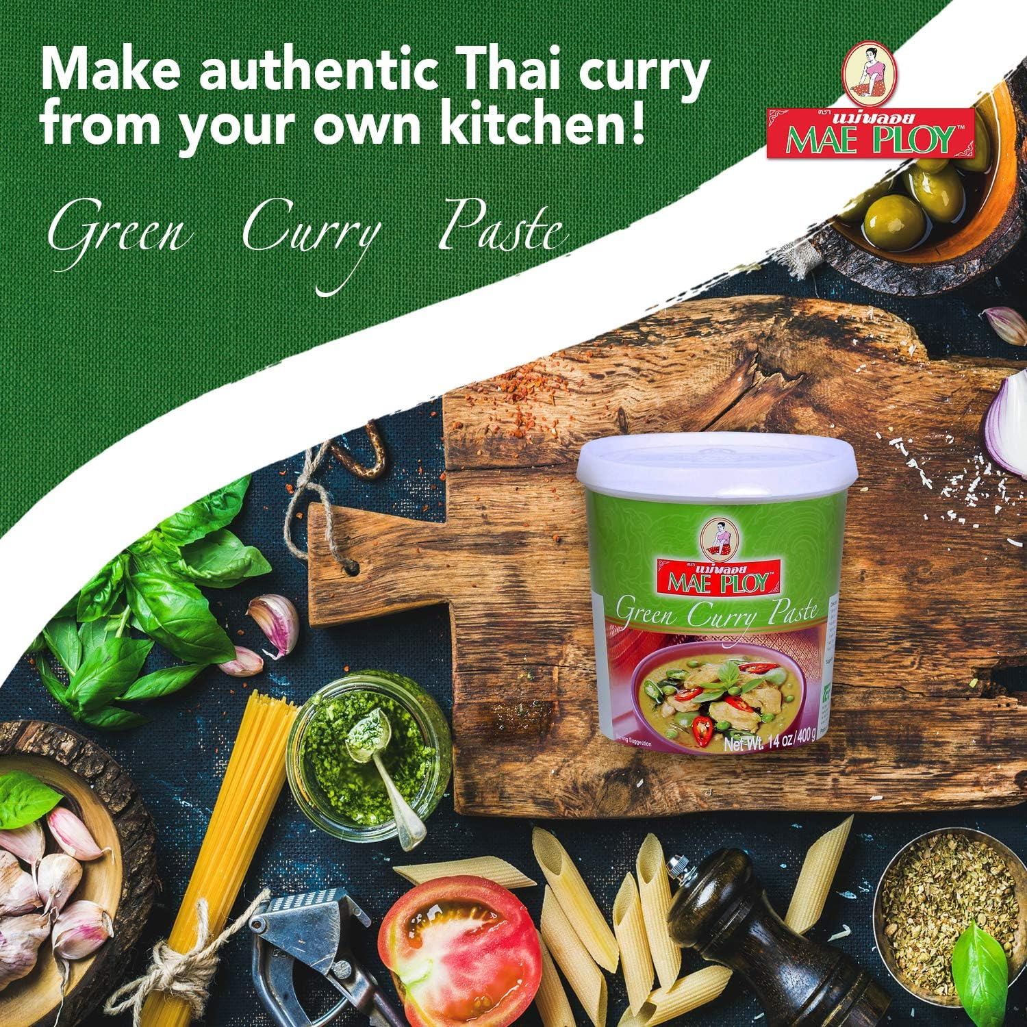 Mae Ploy Green Curry Paste, 400 G image number 5