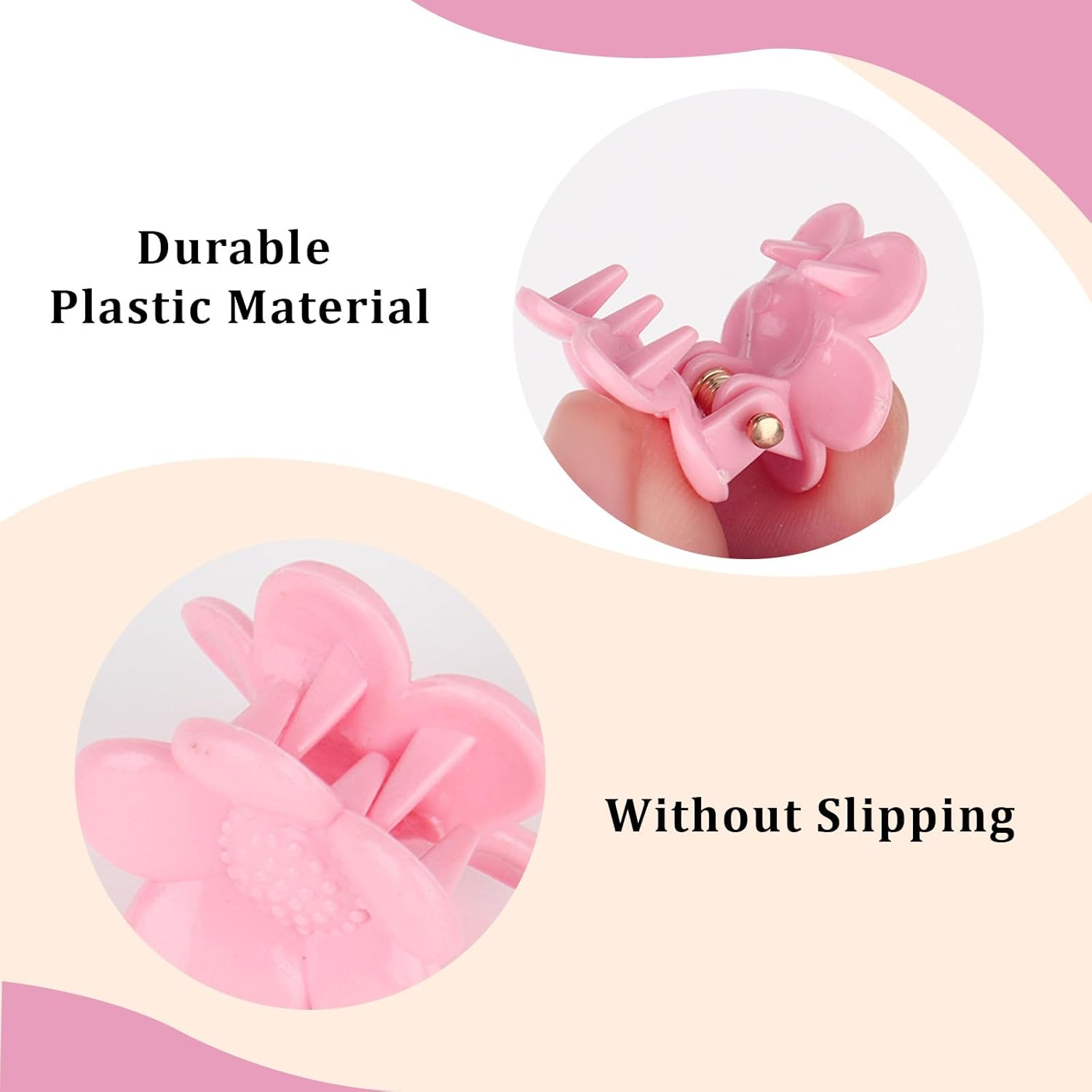 Srotmirw Small Flower Hair Clips, Pack of 100 Flower Clips Hair for Women and Girls to Choose from in Everyday Life image number 4